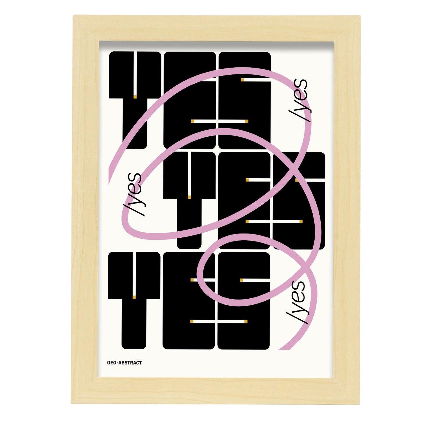 Yes-Artwork-Nacnic-A4-Marco Madera clara-Nacnic Estudio SL