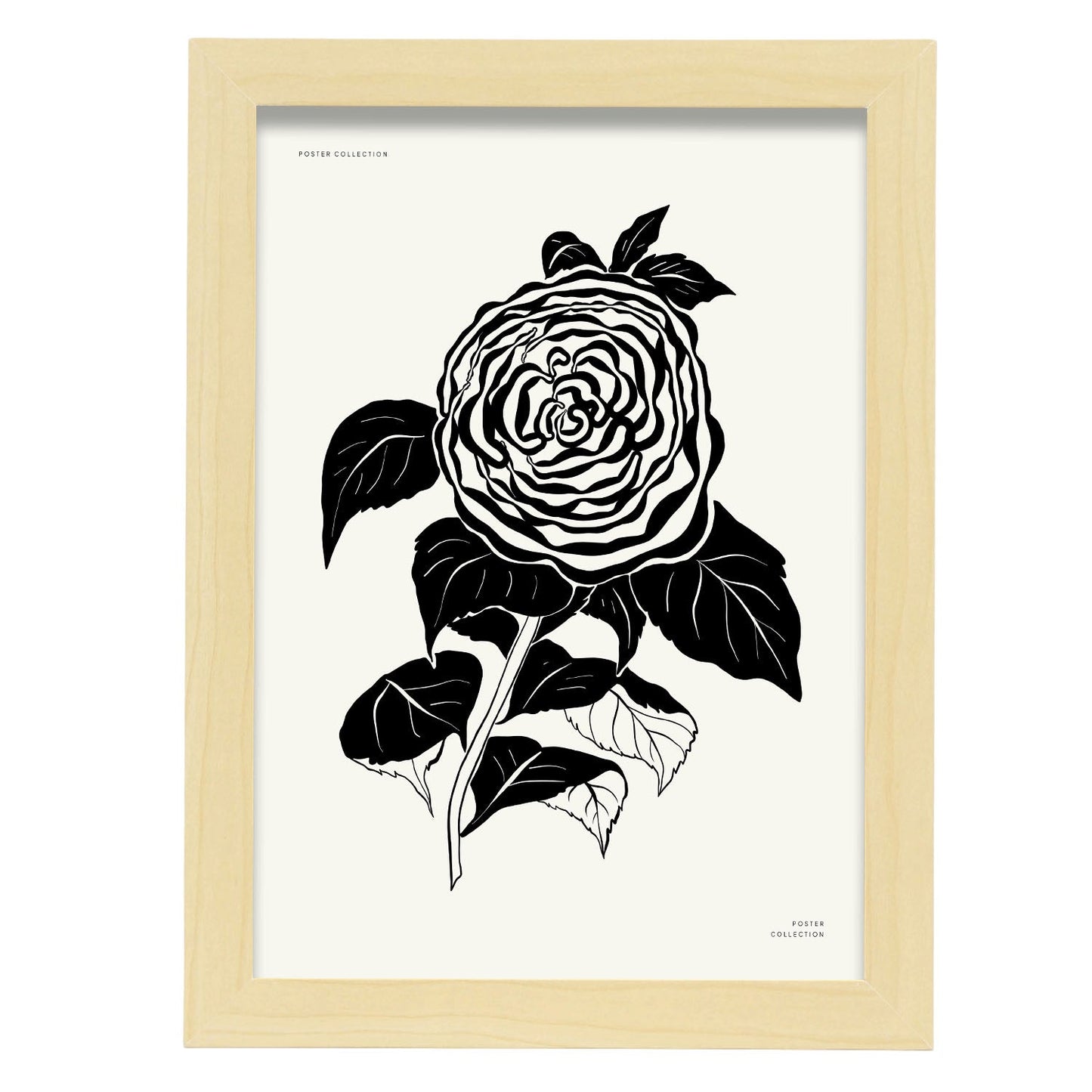 Zinnia-Artwork-Nacnic-A4-Marco Madera clara-Nacnic Estudio SL