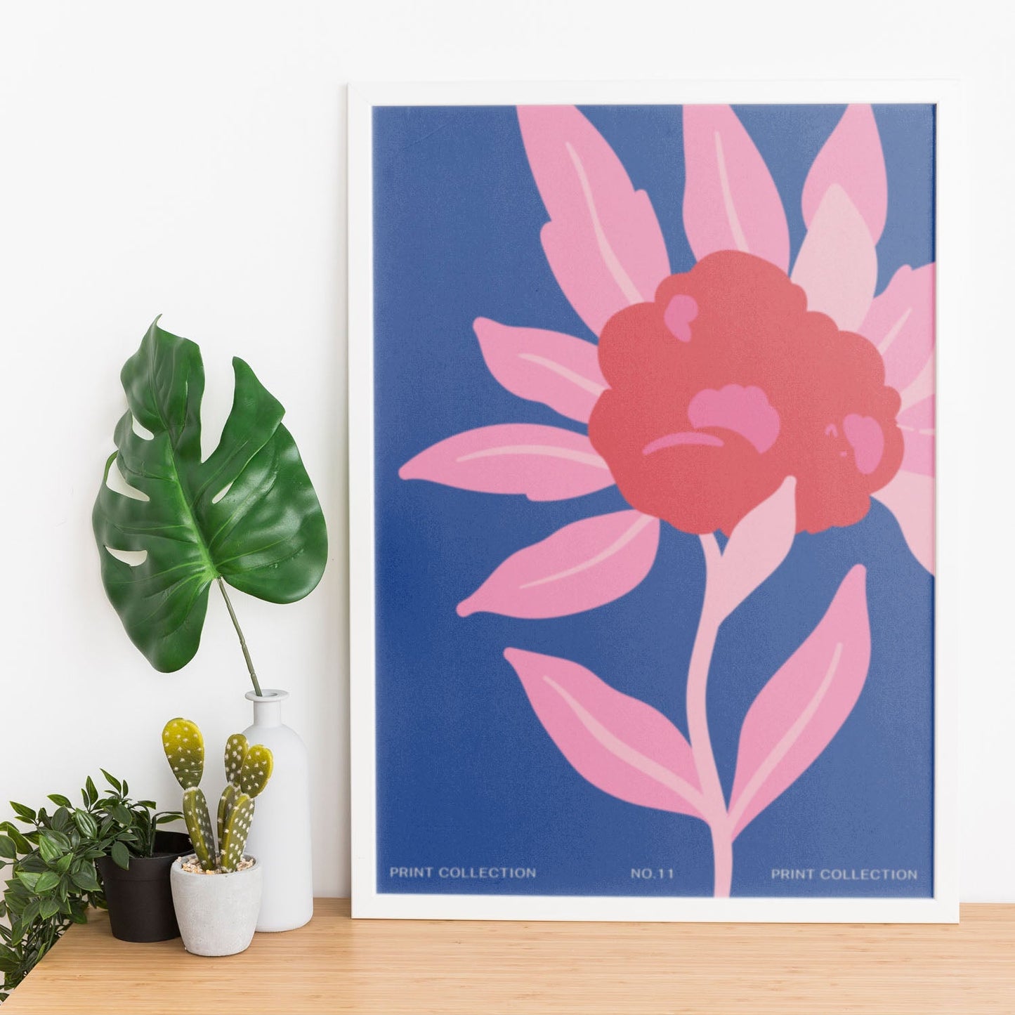 Zinnia Flower-Artwork-Nacnic-Nacnic Estudio SL
