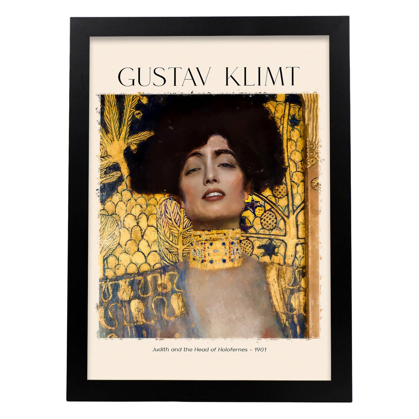 Lámina estampada de arte de pared inspirada en Gustav Klimt
