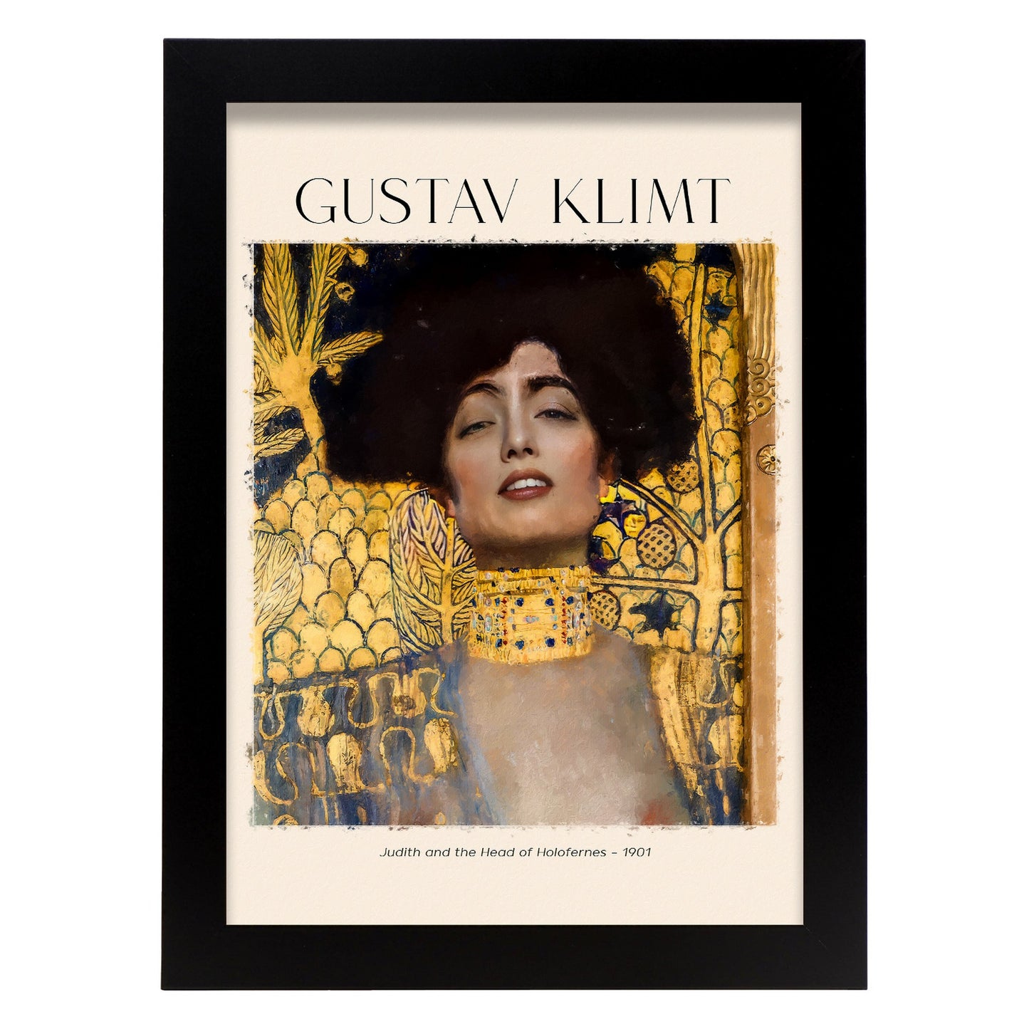 Lámina estampada de arte de pared inspirada en Gustav Klimt