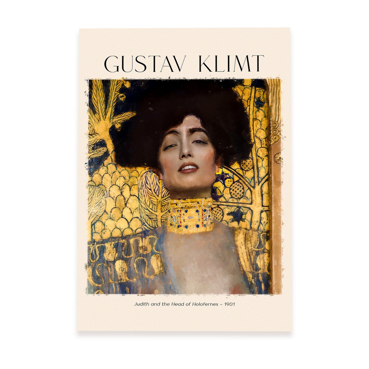 Lámina estampada de arte de pared inspirada en Gustav Klimt