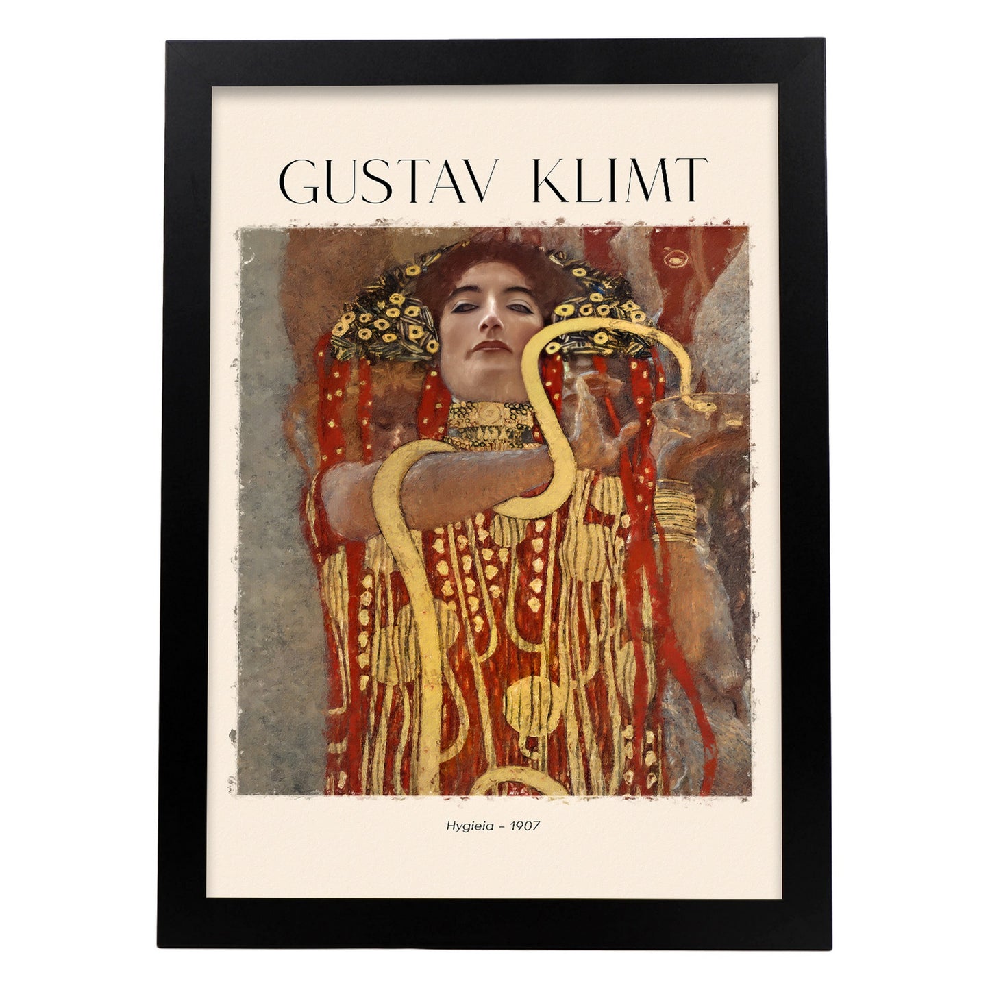Lámina decorativa Hygeia inspirada en Gustav Klimt