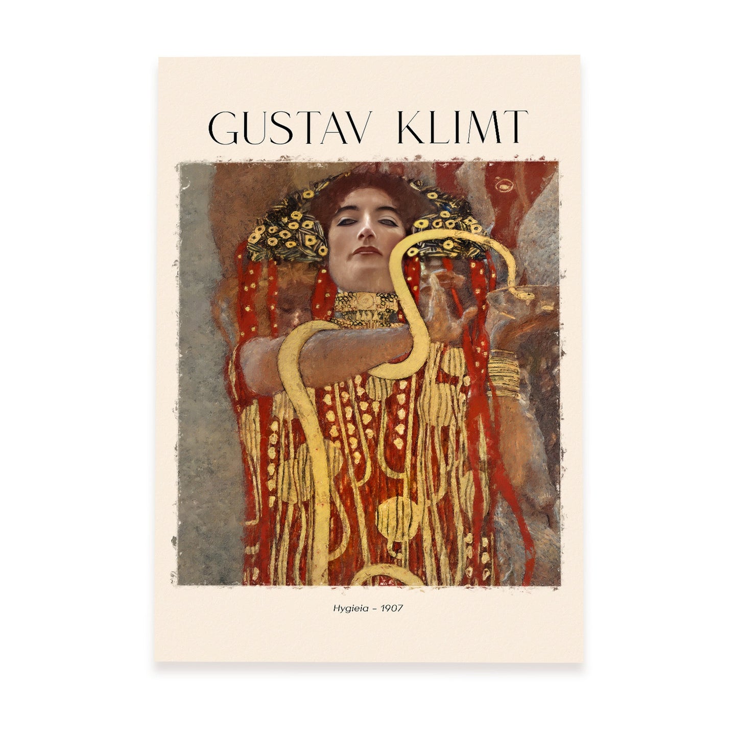 Lámina decorativa Hygeia inspirada en Gustav Klimt