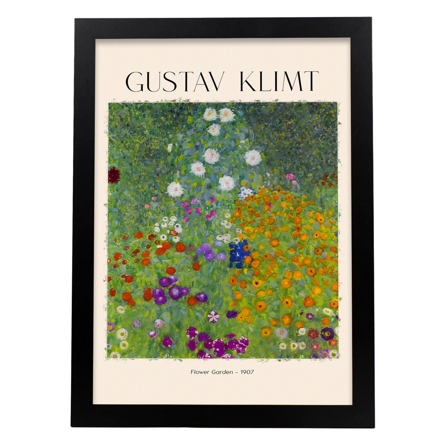 Lámina de Jardín de Flores Inspirada en Gustav Klimt