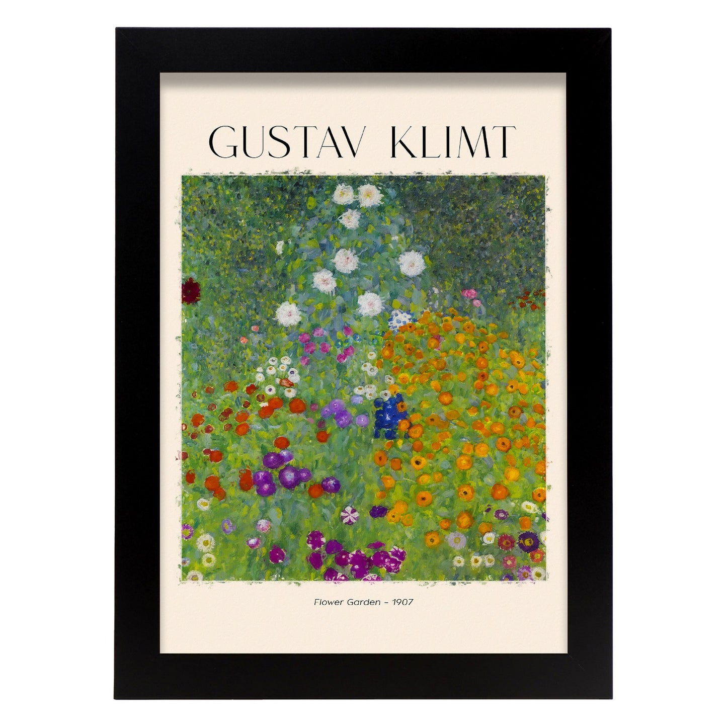 Lámina de Jardín de Flores Inspirada en Gustav Klimt