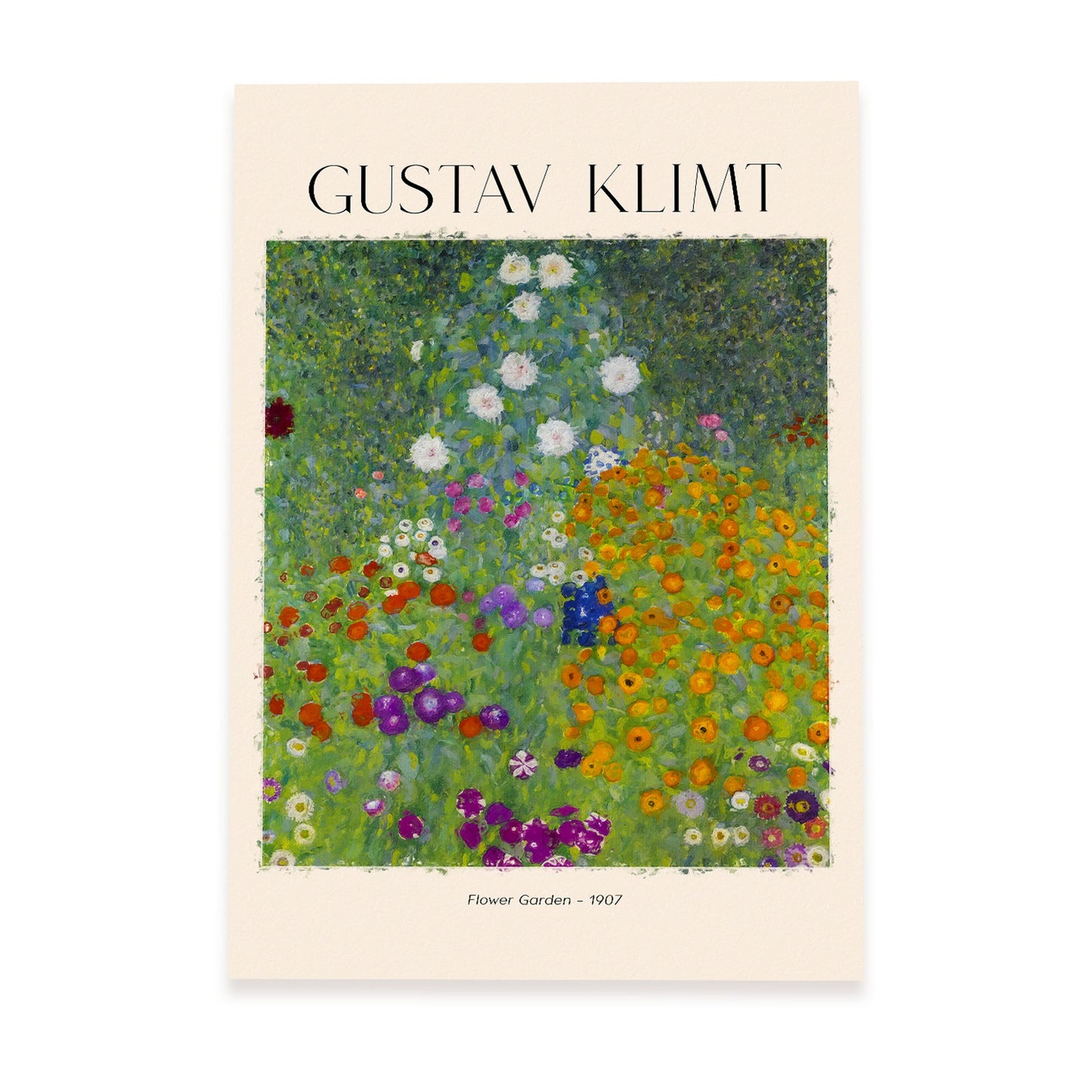 Lámina de Jardín de Flores Inspirada en Gustav Klimt