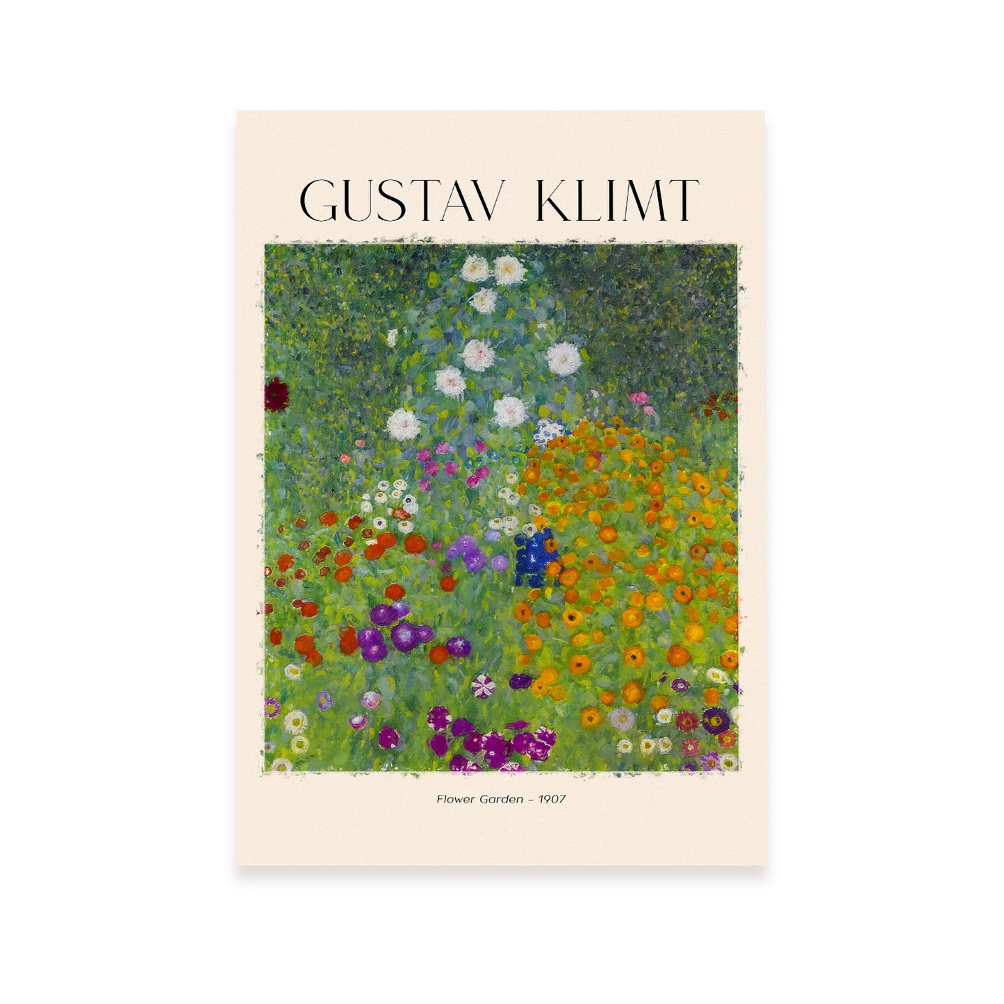 Lámina de Jardín de Flores Inspirada en Gustav Klimt