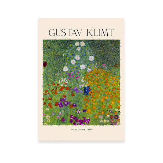 Lámina de Jardín de Flores Inspirada en Gustav Klimt