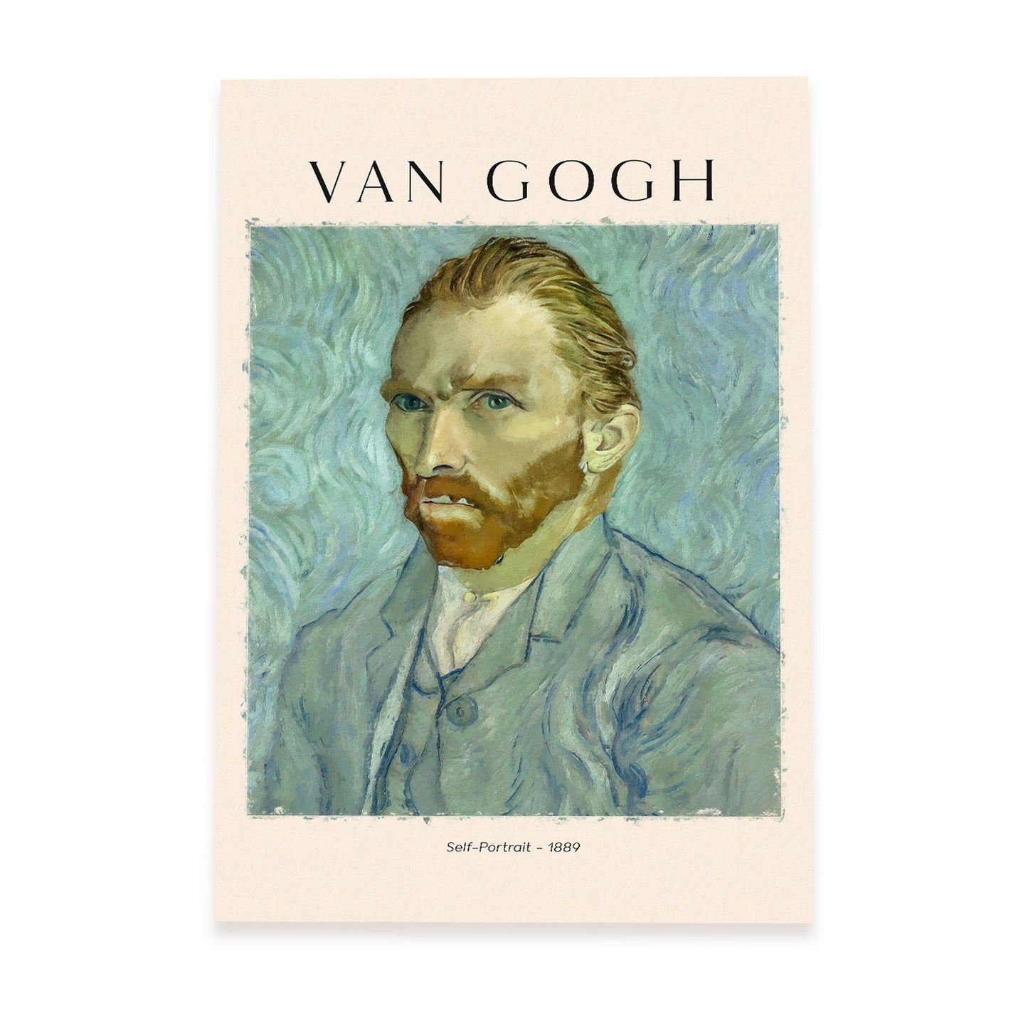 Lámina Autorretrato 1889 Van Gogh