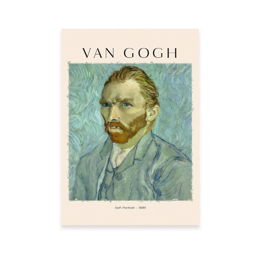 Lámina Autorretrato 1889 Van Gogh