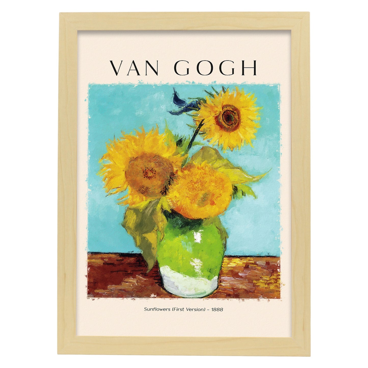 Lámina de Girasoles inspirada en Van Gogh