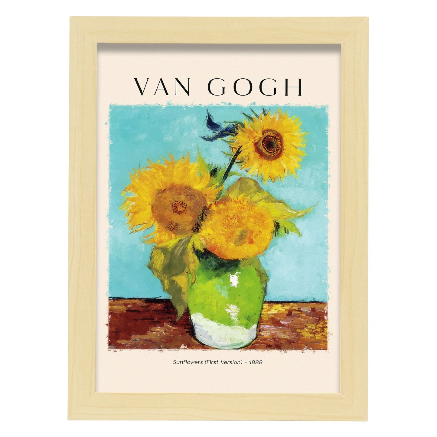 Lámina de Girasoles inspirada en Van Gogh