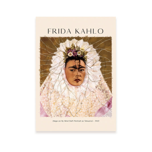 Lámina de Arte Estético de Diego Inspirada en Frida Kahlo