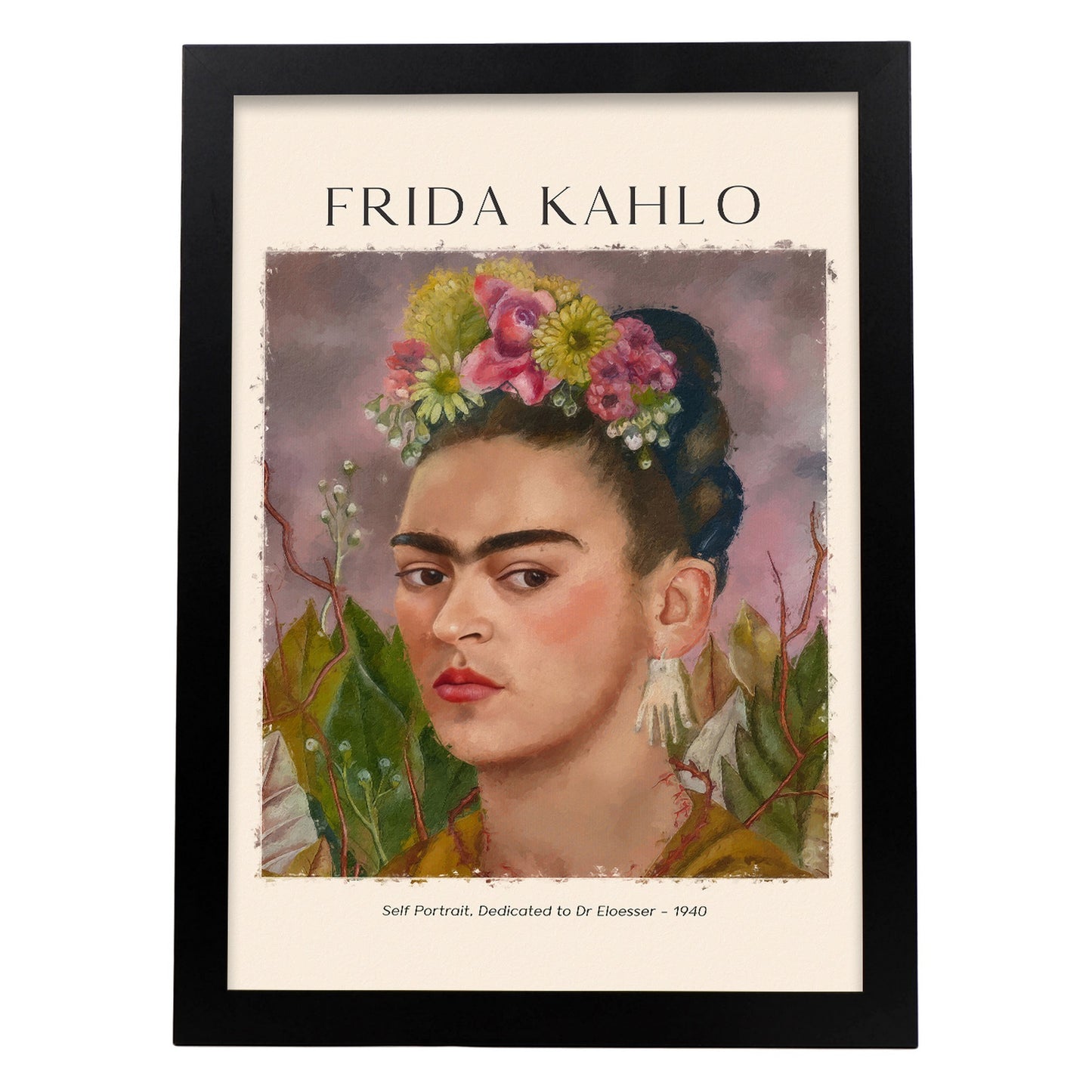 Lámina poster de Dedicado al Dr. Eloesser Cuadros decorativos para tu salón, dormitorio, hogar. Estampados de arte de pared. Impresiones de pared estética inspiradas en Frida Kahlo A4