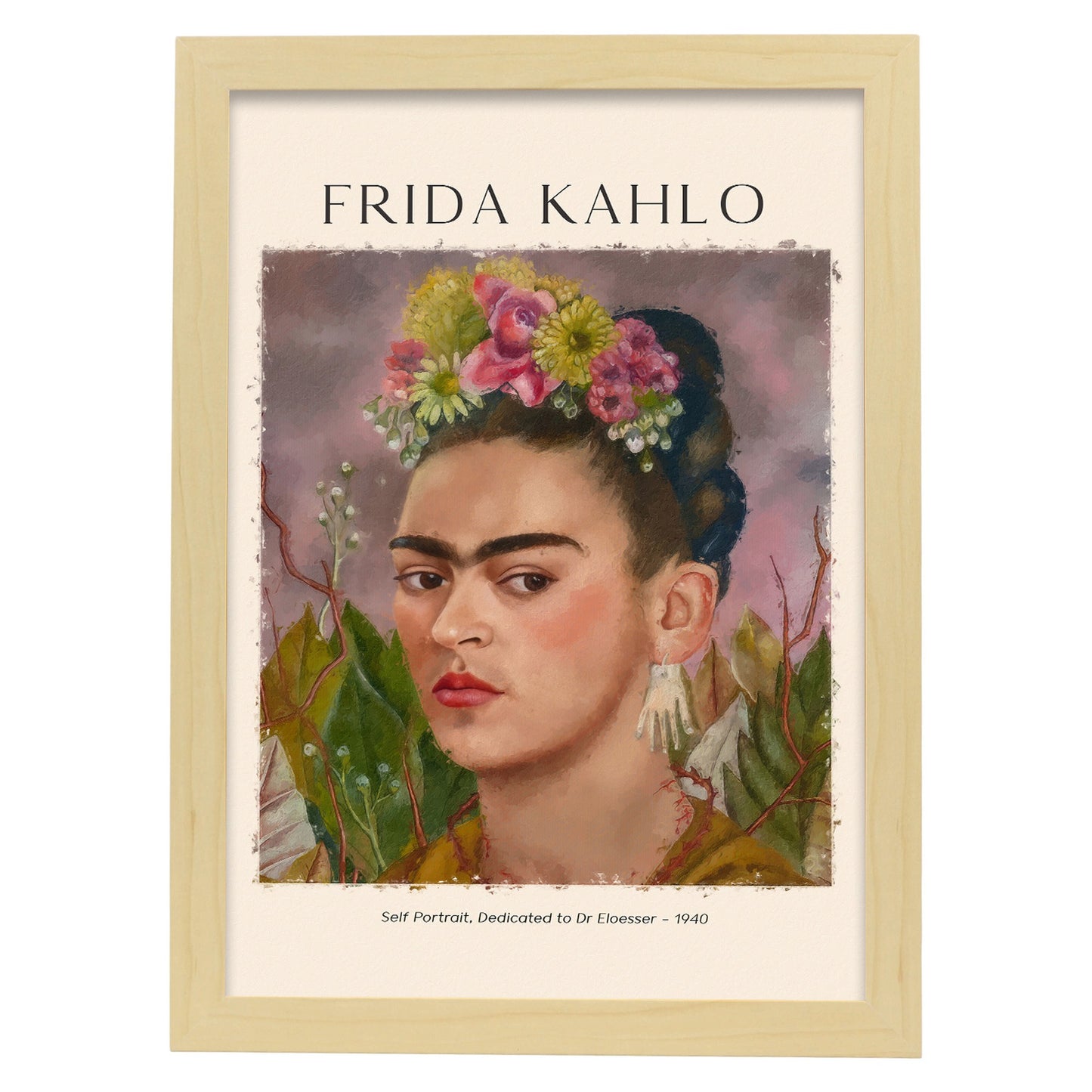 Lámina poster de Dedicado al Dr. Eloesser Cuadros decorativos para tu salón, dormitorio, hogar. Estampados de arte de pared. Impresiones de pared estética inspiradas en Frida Kahlo A4
