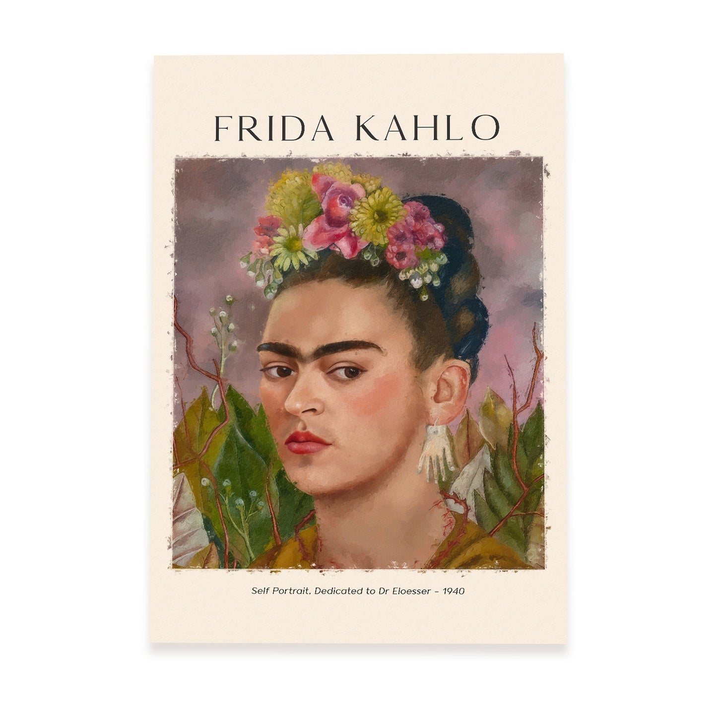 Lámina poster de Dedicado al Dr. Eloesser Cuadros decorativos para tu salón, dormitorio, hogar. Estampados de arte de pared. Impresiones de pared estética inspiradas en Frida Kahlo A4