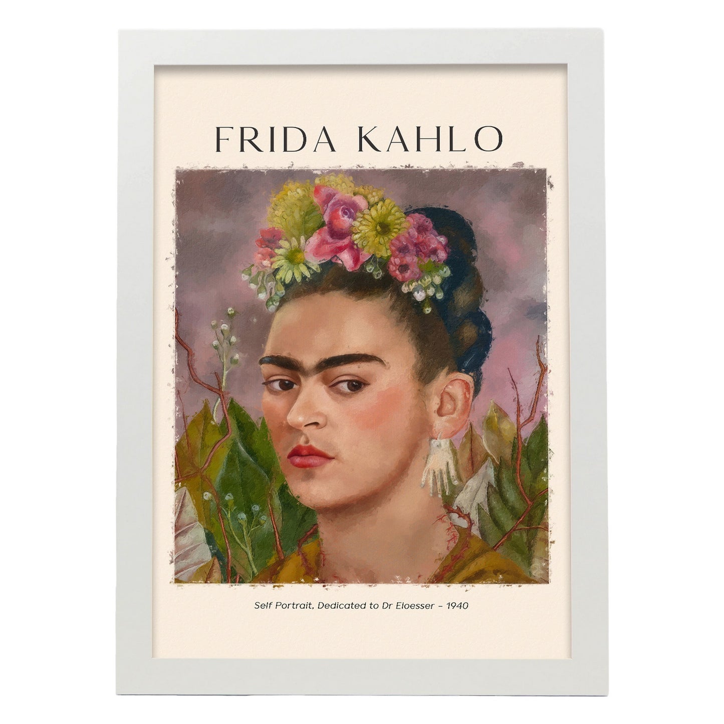 Lámina poster de Dedicado al Dr. Eloesser Cuadros decorativos para tu salón, dormitorio, hogar. Estampados de arte de pared. Impresiones de pared estética inspiradas en Frida Kahlo A4