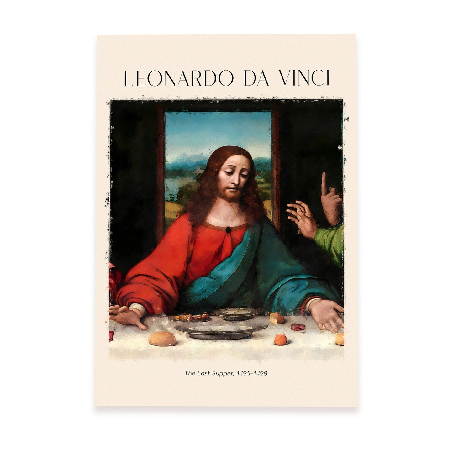 Lámina poster de La última cena Cuadros decorativos para tu salón, dormitorio, hogar. Estampados de arte de pared. Impresiones de pared estética inspiradas en Leonardo da Vinci A4