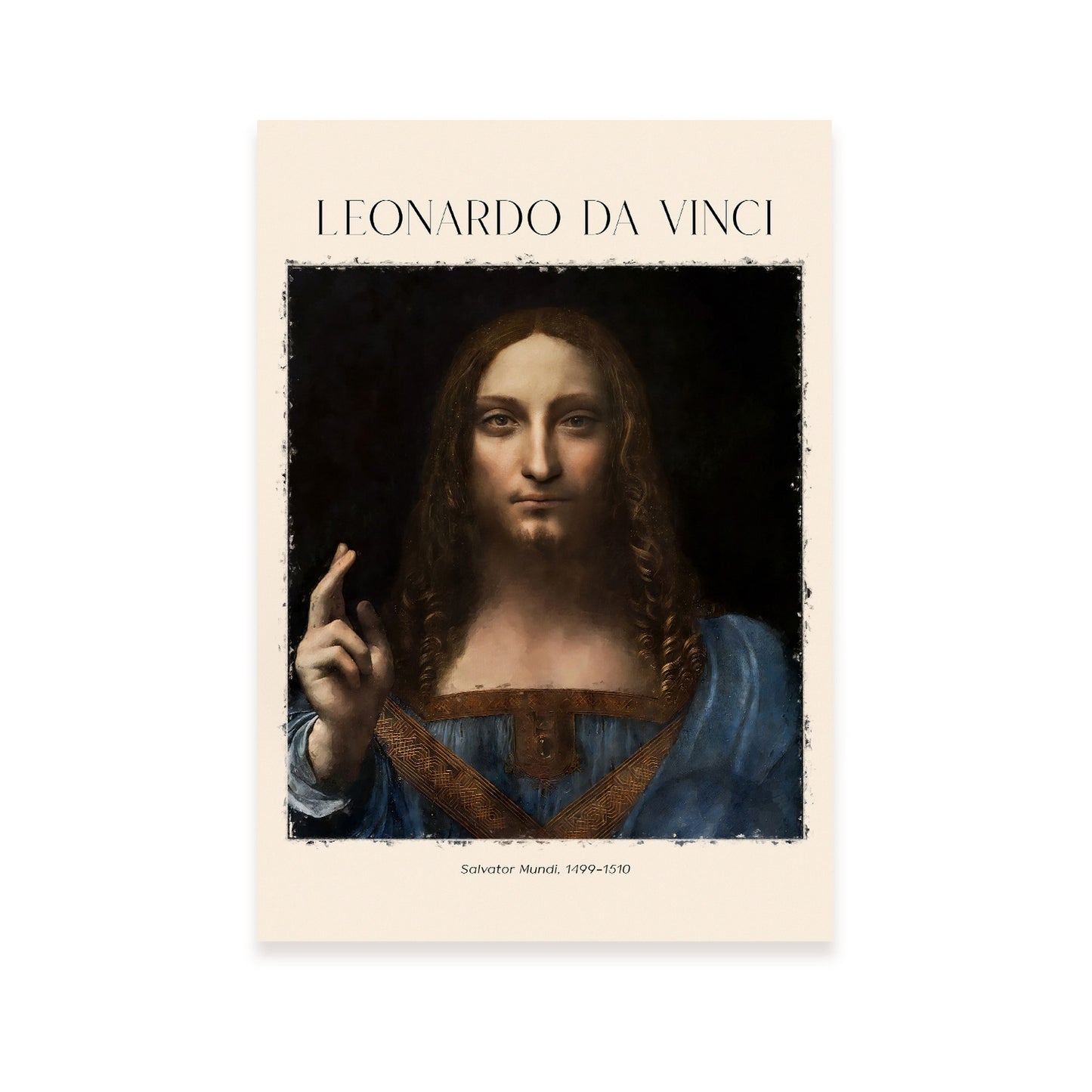 Lámina de Salvator Mundi inspirada en Leonardo da Vinci