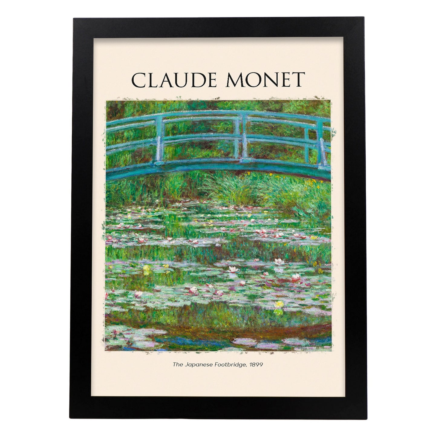 Lámina de Puente Japonés inspirada en Claude Monet