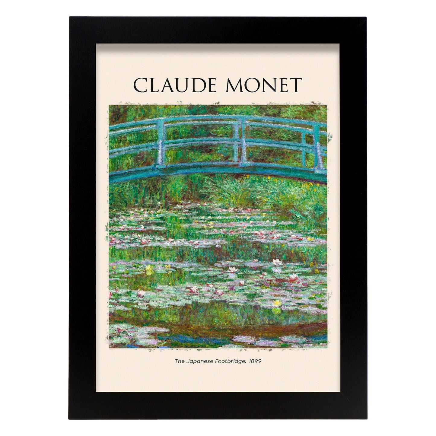 Lámina de Puente Japonés inspirada en Claude Monet