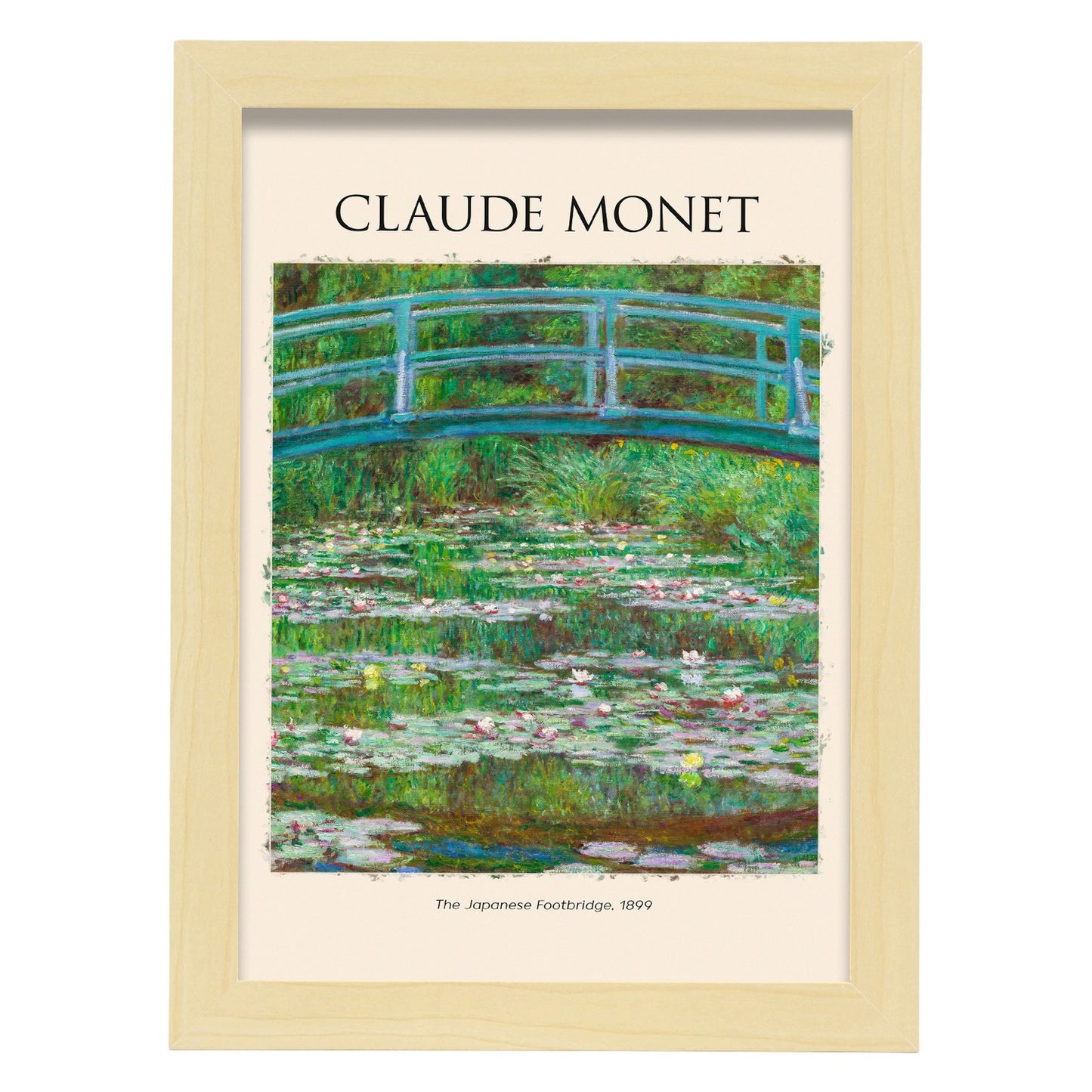 Lámina de Puente Japonés inspirada en Claude Monet