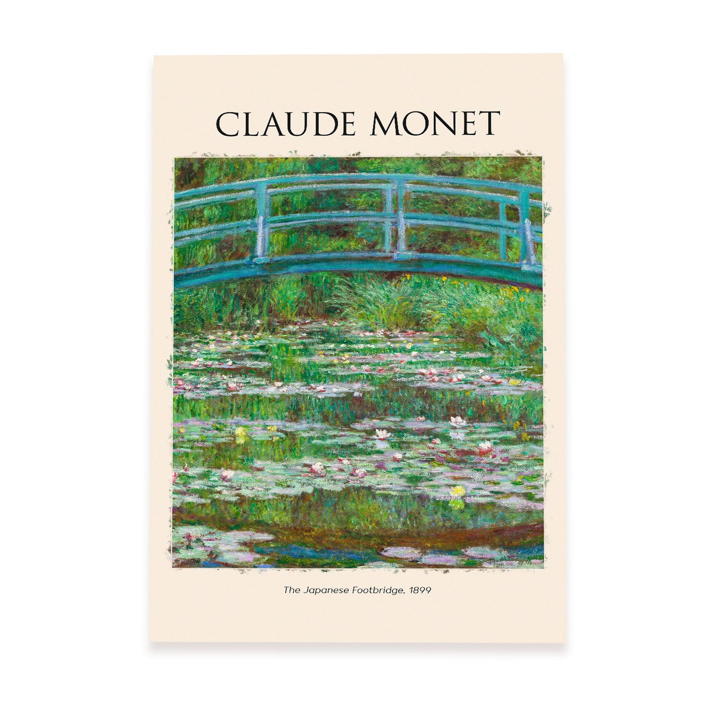 Lámina de Puente Japonés inspirada en Claude Monet