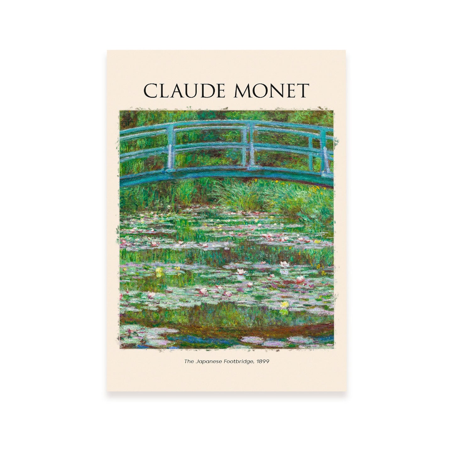 Lámina de Puente Japonés inspirada en Claude Monet