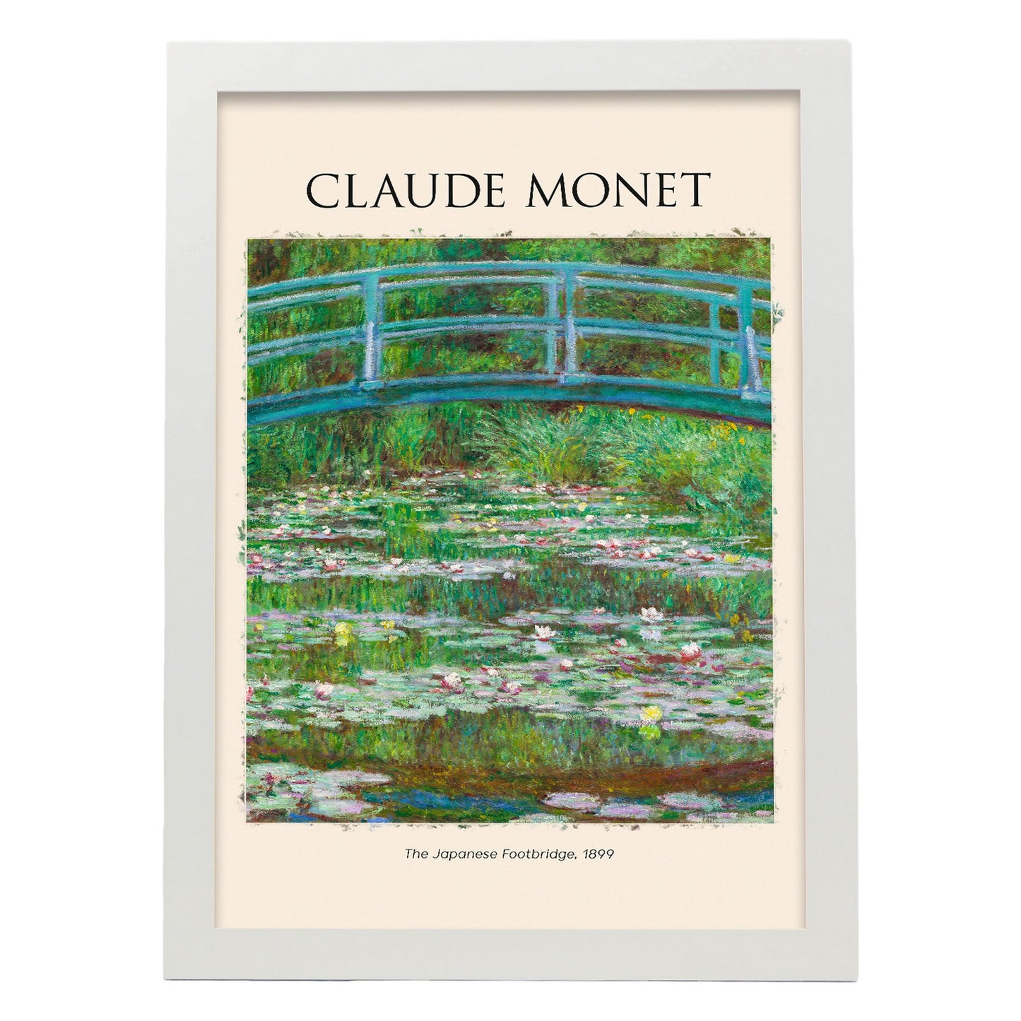 Lámina de Puente Japonés inspirada en Claude Monet