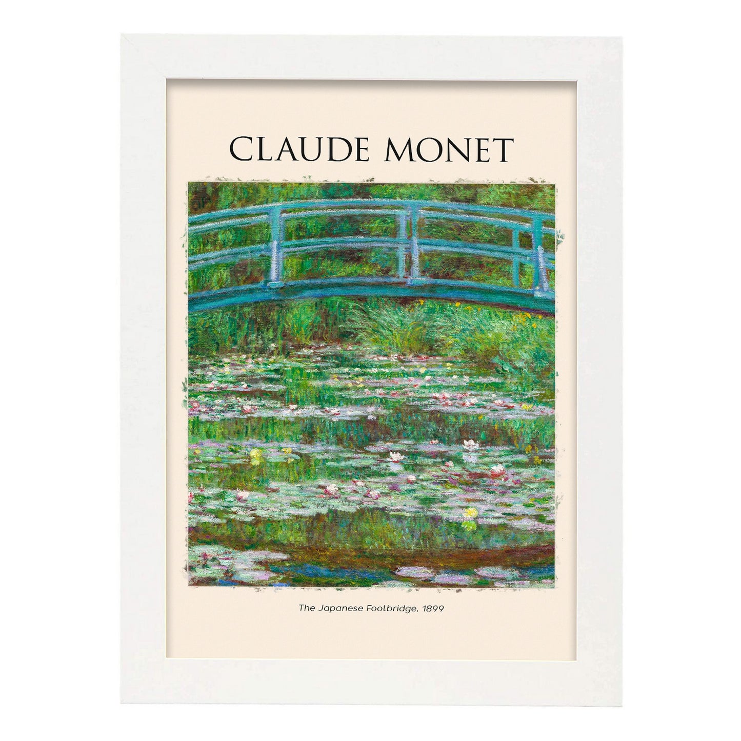 Lámina de Puente Japonés inspirada en Claude Monet