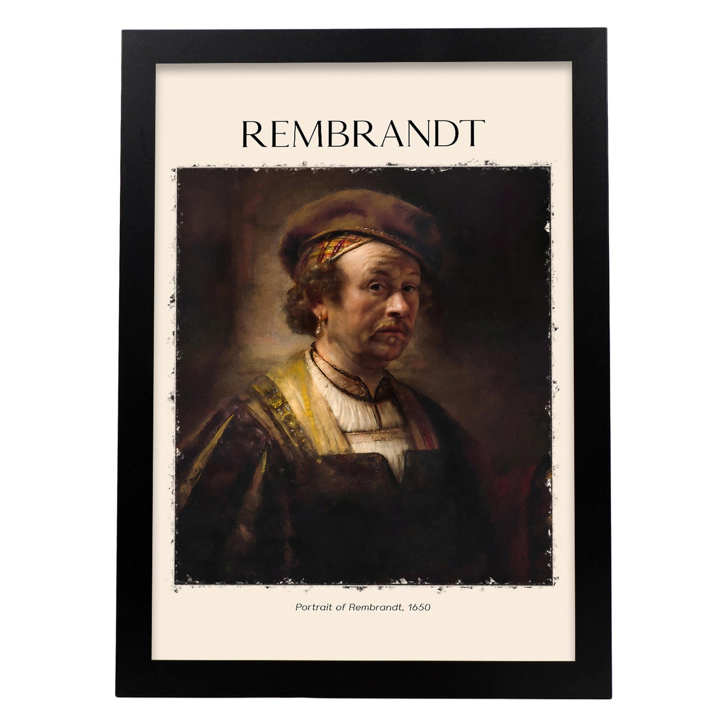 Lámina de Retrato de Rembrandt