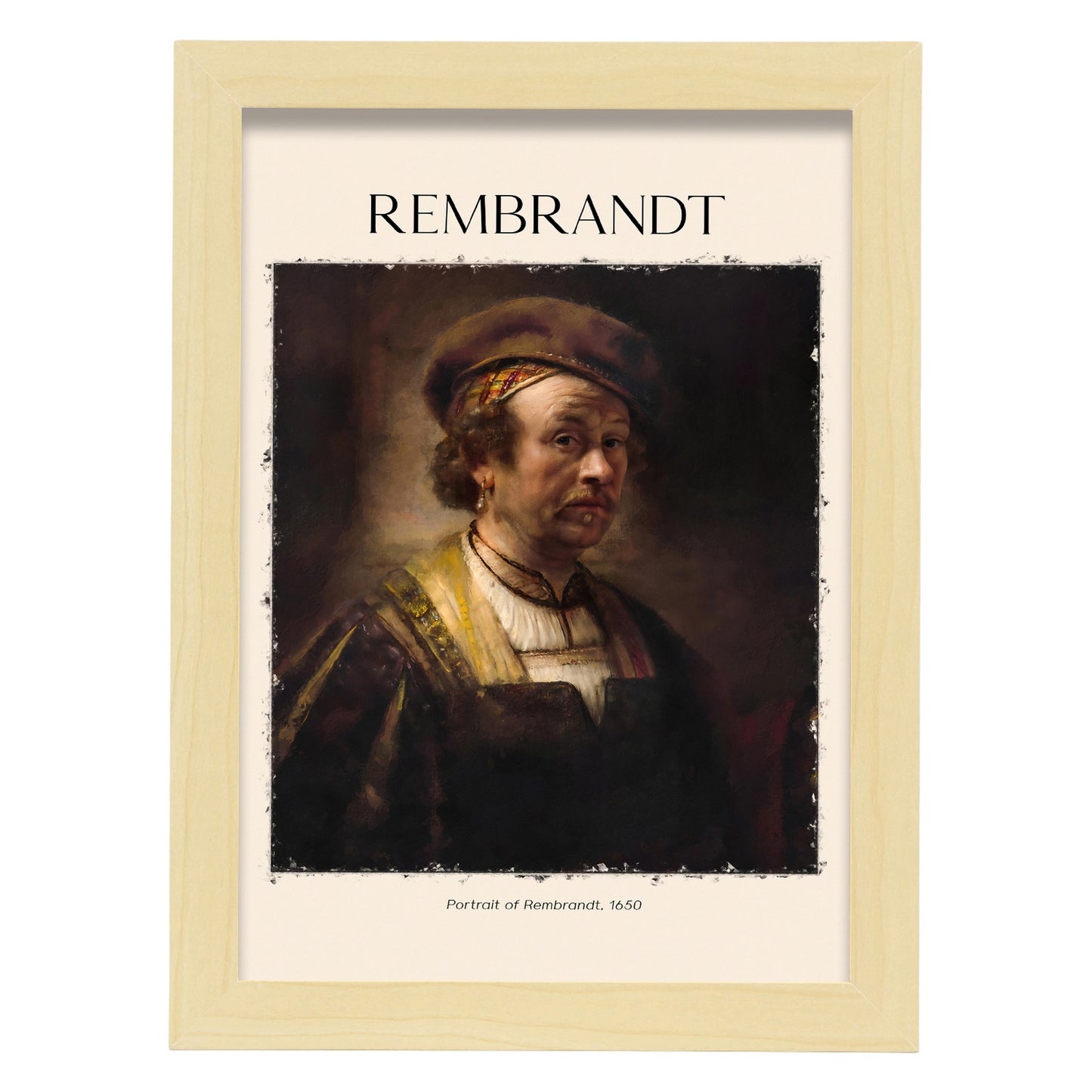 Lámina de Retrato de Rembrandt