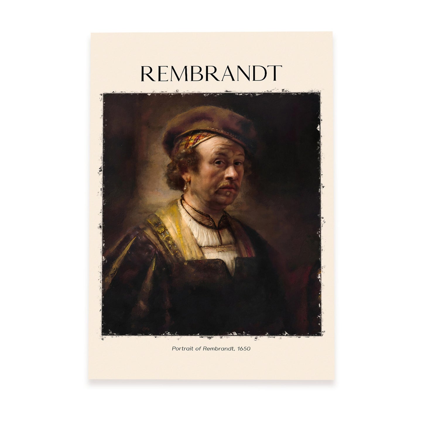 Lámina de Retrato de Rembrandt