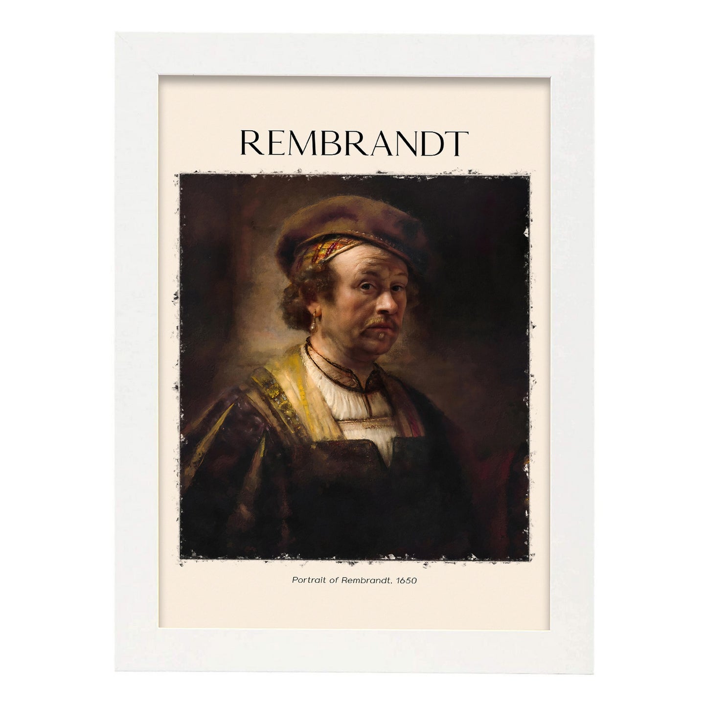 Lámina de Retrato de Rembrandt