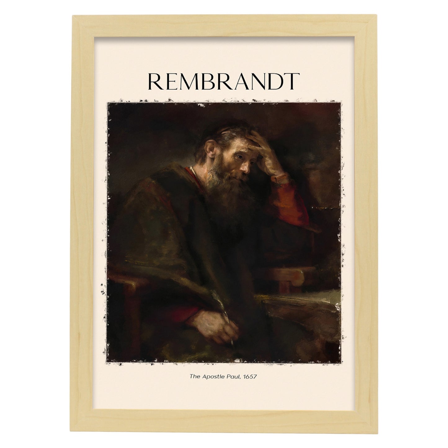 Lámina decorativa TEAPOSTLEPAUL inspirada en Rembrandt