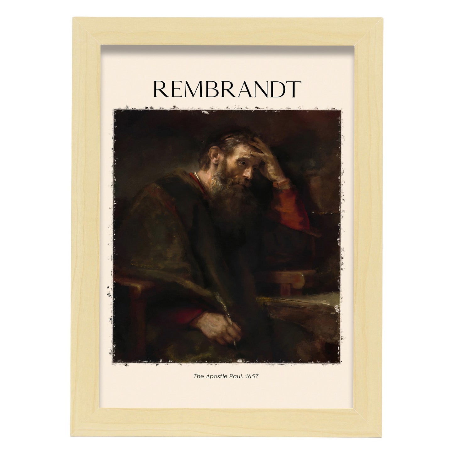 Lámina decorativa TEAPOSTLEPAUL inspirada en Rembrandt