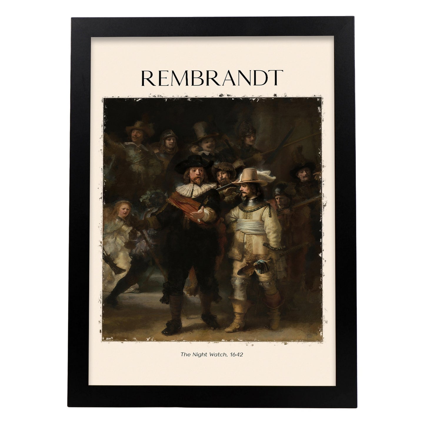 Lámina inspirada en Rembrandt