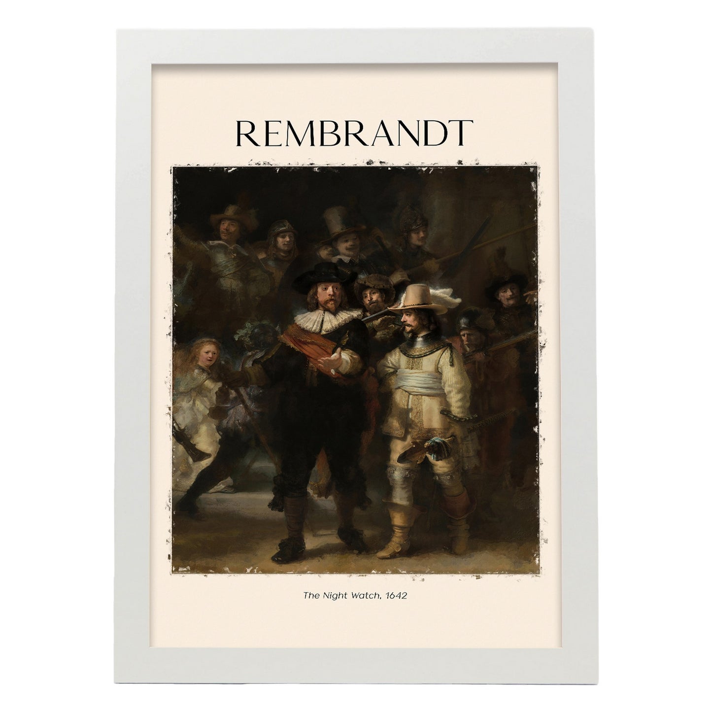 Lámina inspirada en Rembrandt