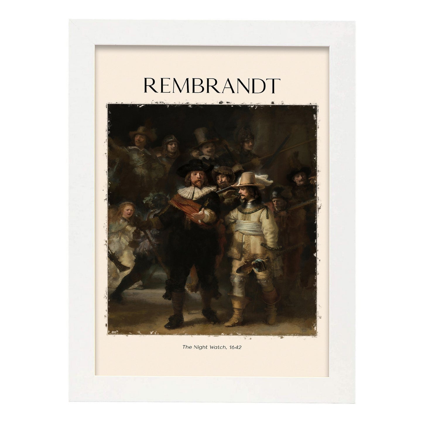 Lámina inspirada en Rembrandt