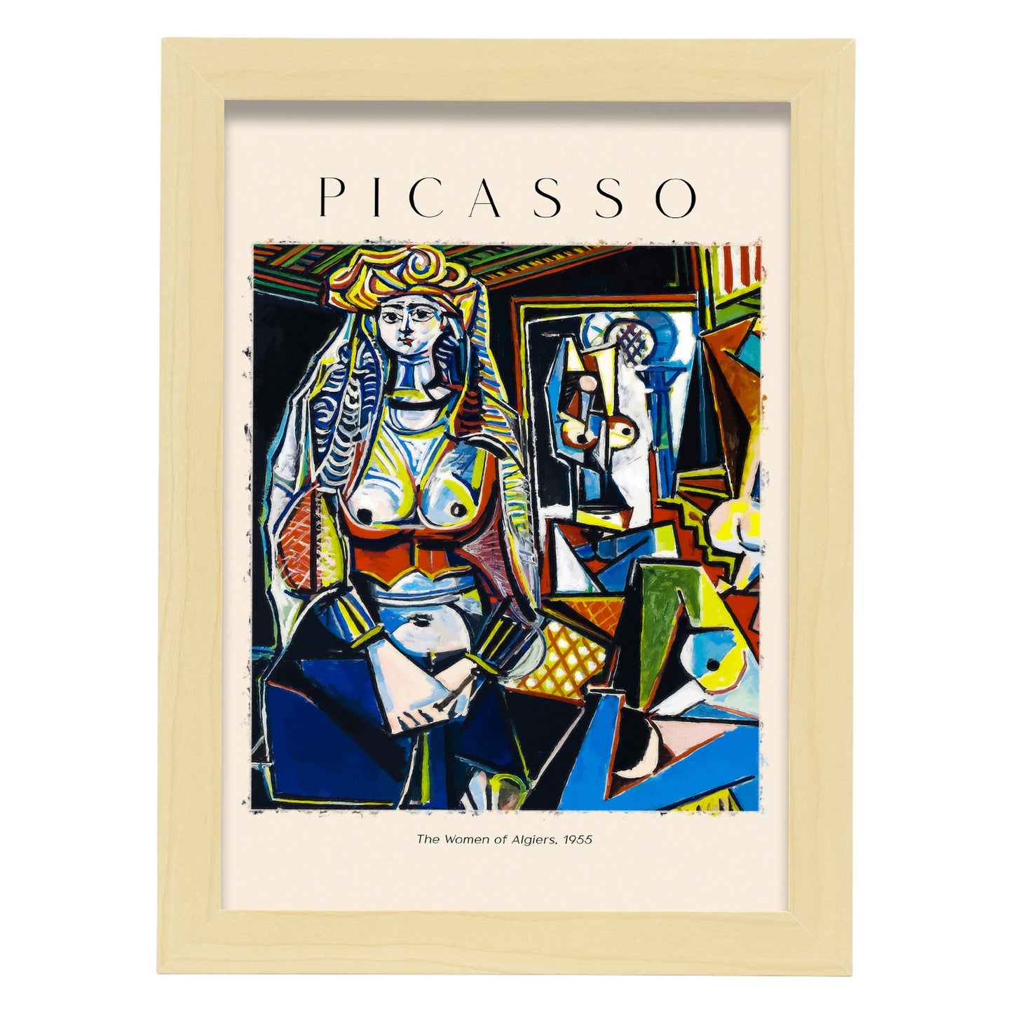 Lámina decorativa Mujeres de Argel inspirada en Picasso