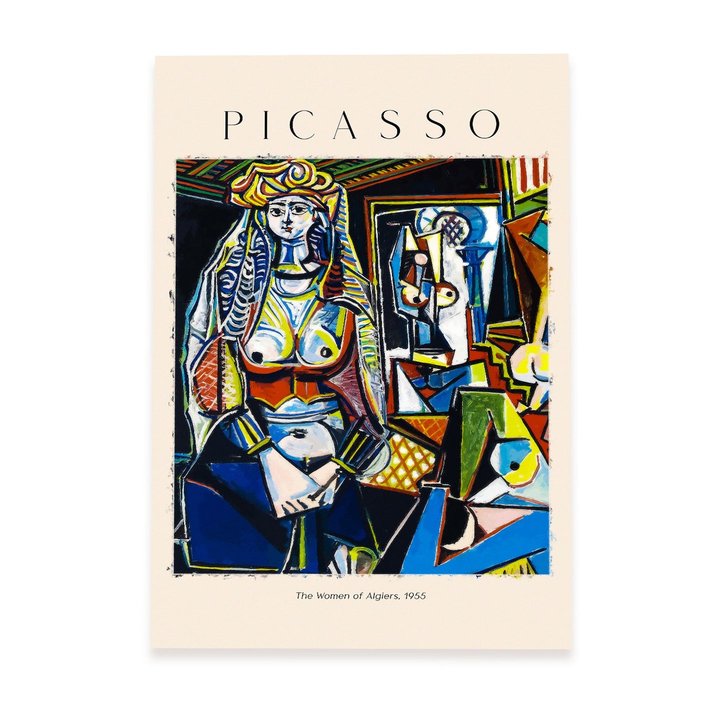 Lámina decorativa Mujeres de Argel inspirada en Picasso