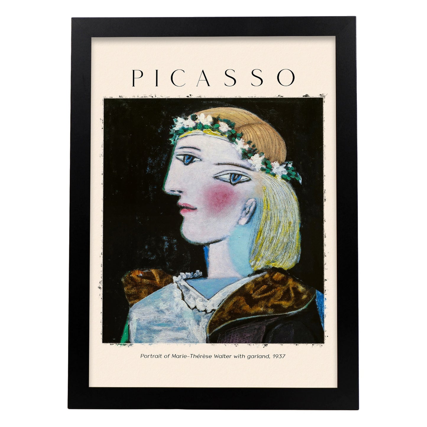Lámina de Arte Estético de Marie Therese Walter Garland Inspirada en Picasso