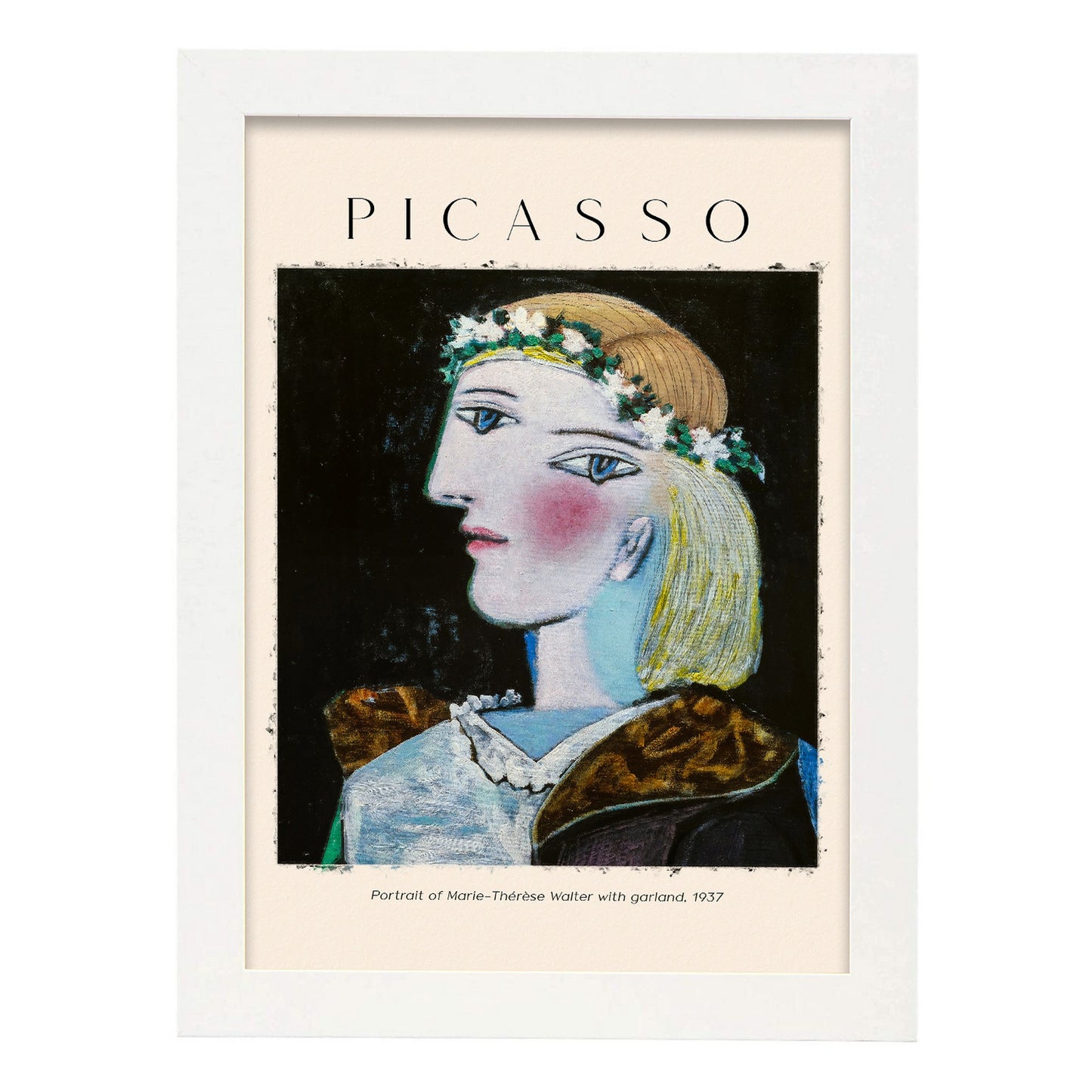 Lámina de Arte Estético de Marie Therese Walter Garland Inspirada en Picasso