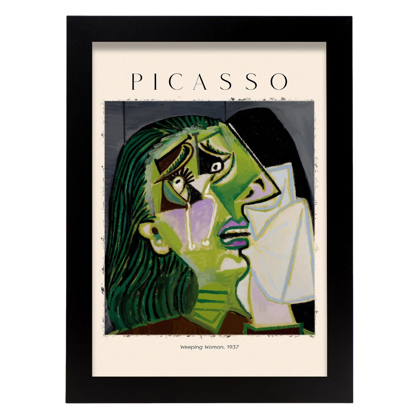 Lámina de Mujer llorando inspirada en Picasso
