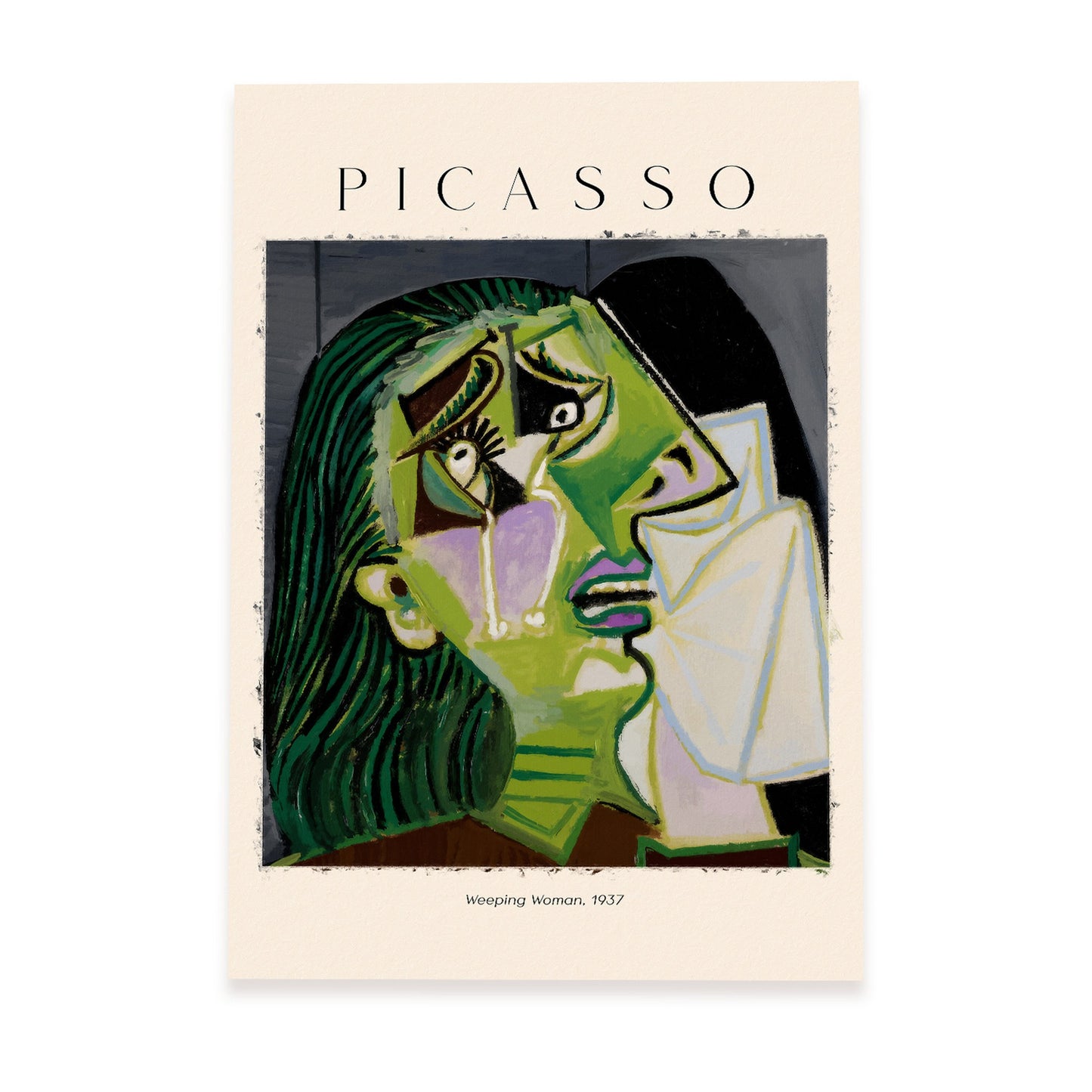 Lámina de Mujer llorando inspirada en Picasso