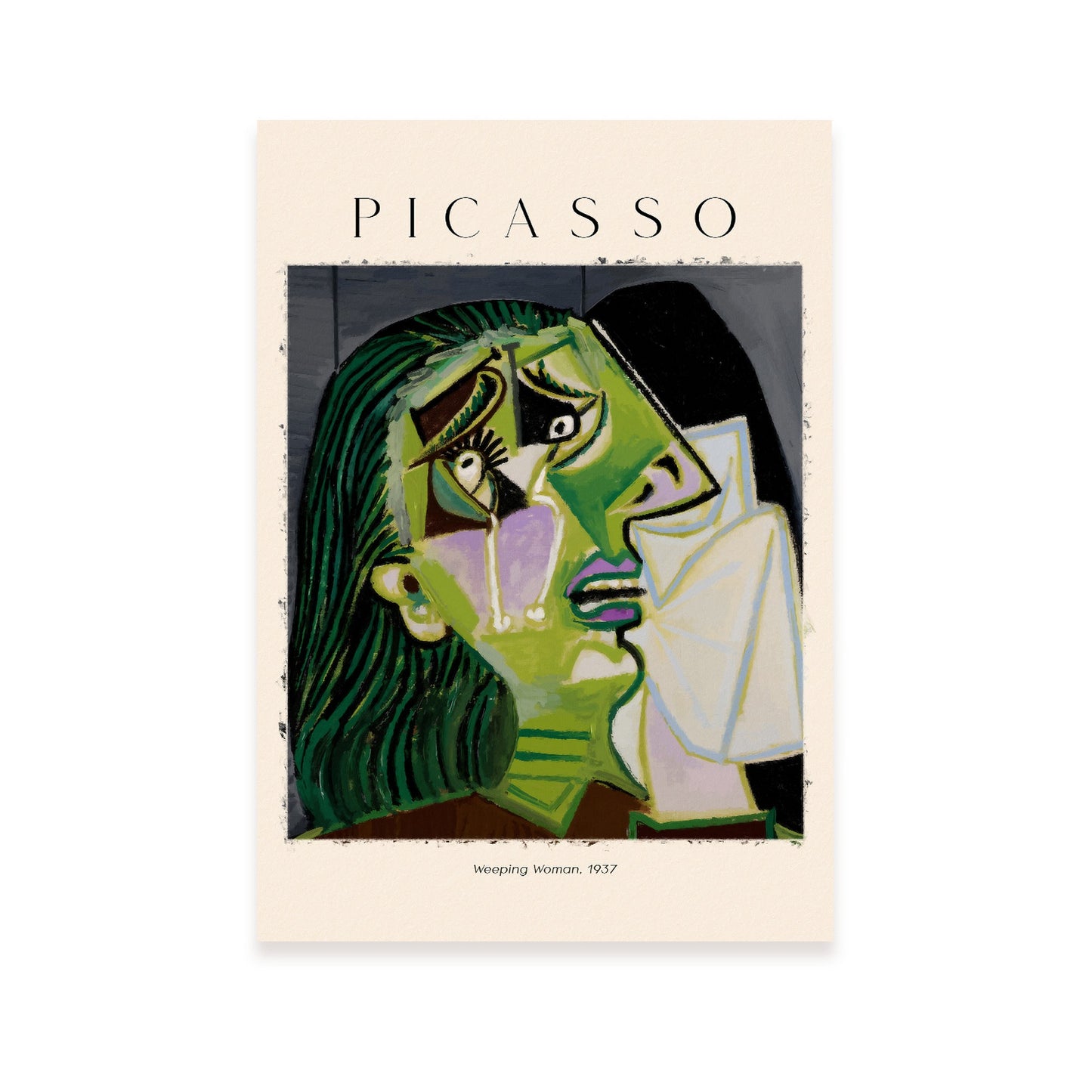 Lámina de Mujer llorando inspirada en Picasso
