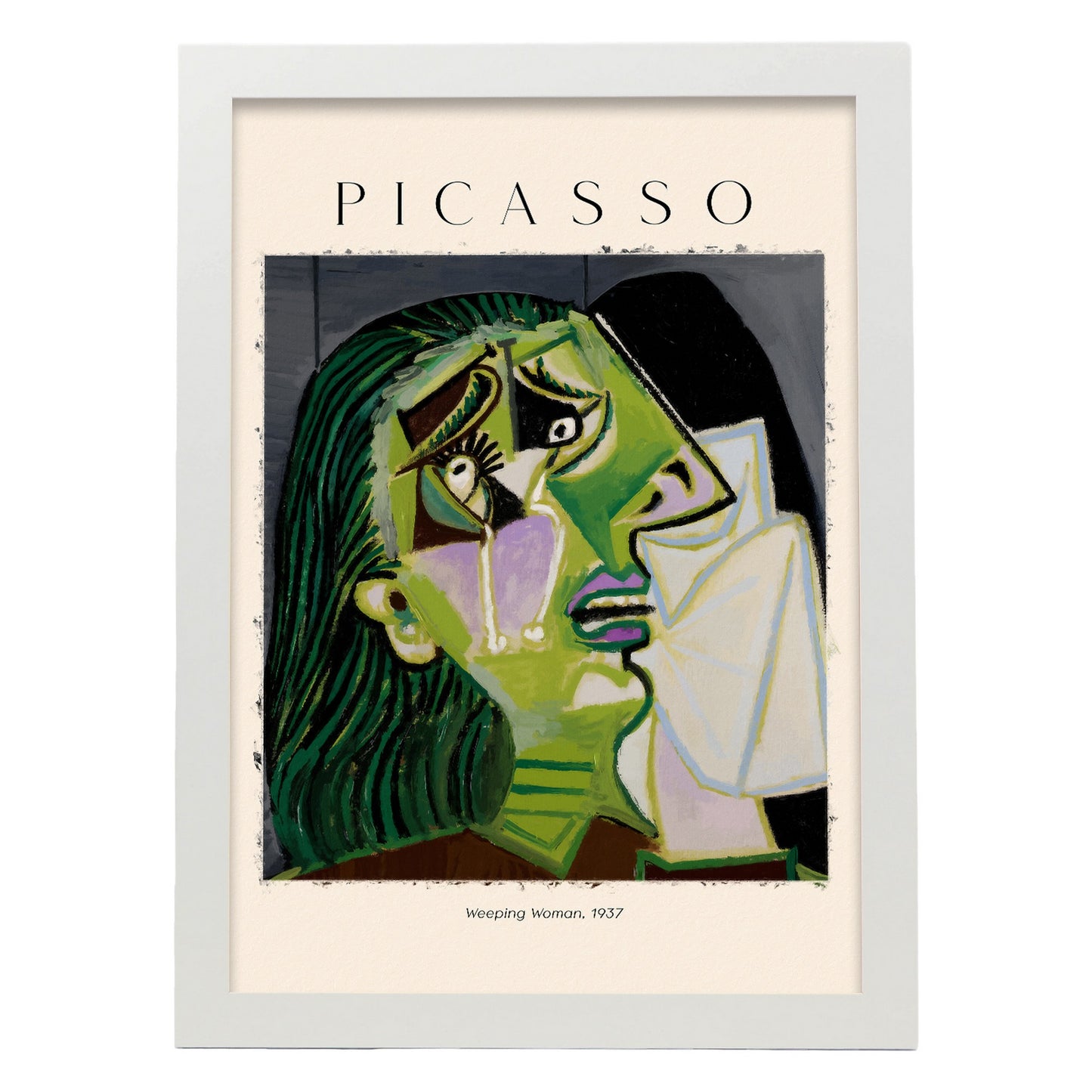 Lámina de Mujer llorando inspirada en Picasso