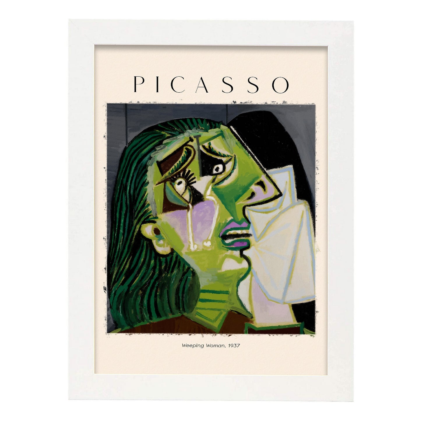 Lámina de Mujer llorando inspirada en Picasso