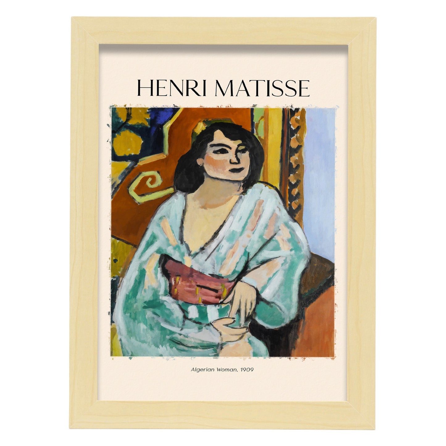 Lámina de Mujer Argelina inspirada en Henri Matisse
